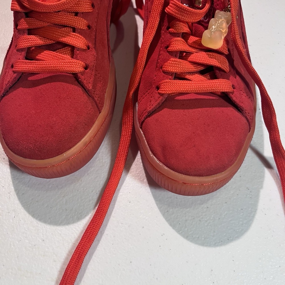 Puma‎ X Hairibo Suede Shoes Red Size 5c - Picture 4 of 8